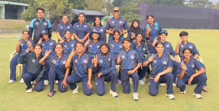 J&K U-15 girls' thrilling win over Gujarat in Cricket